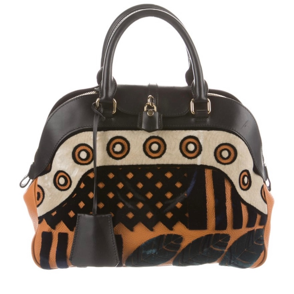 Burberry Prorsum Milverton Bowling Bag Tapestry